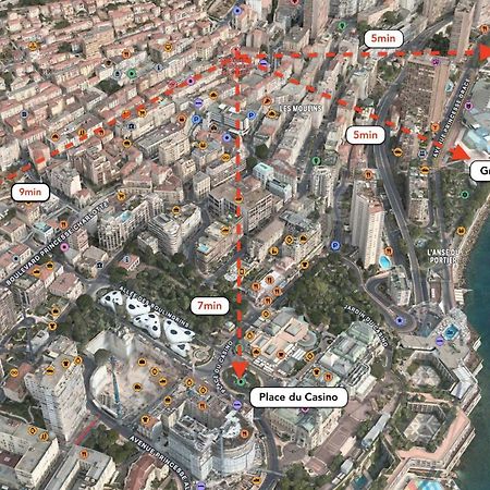 Апартаменты Frontiere Monaco, 2 Pieces, Centre Босолей Экстерьер фото